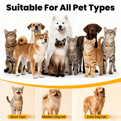 GP04 Dog Grooming Kit, 5 Grooming Tools, Pet Grooming Vacuum, Dog Clippers Kit, Low Noise